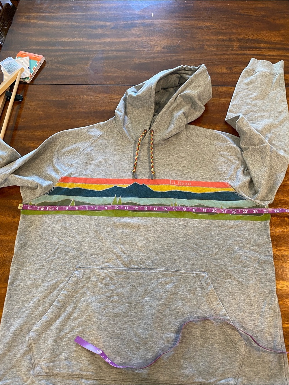 L.L. Bean Men's Bean's Comfort Camp Hoodie graphic size XL Tall sweatshirt - Picture 7 of 7